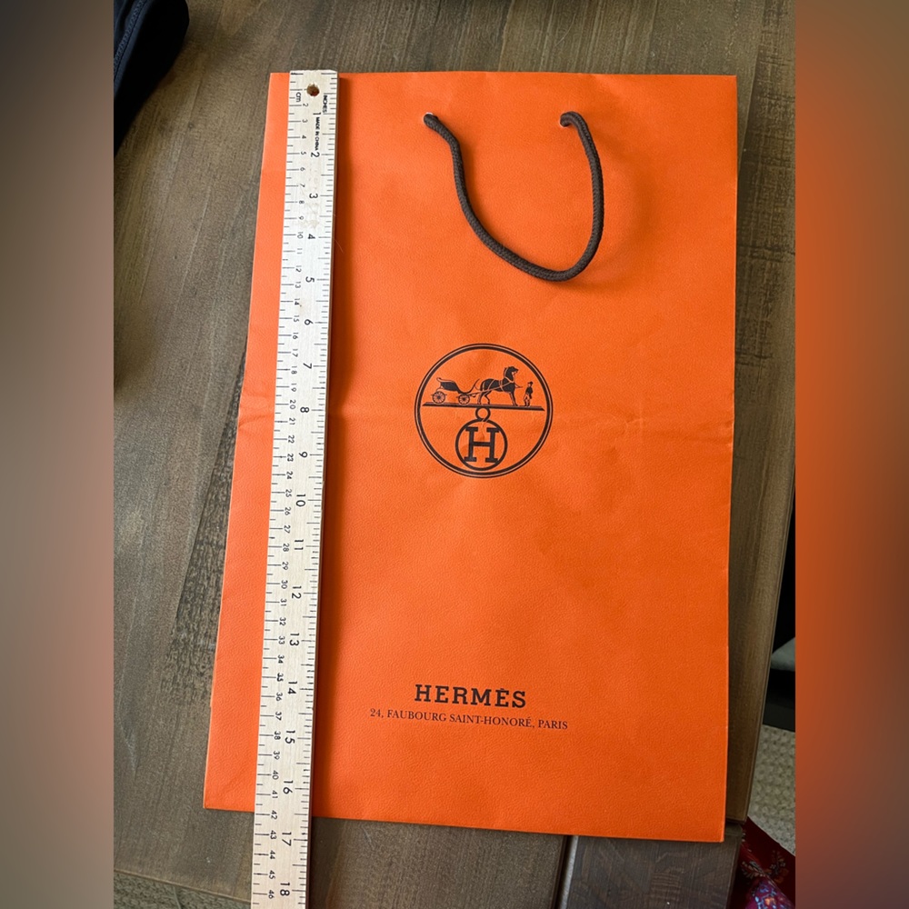 Hermes paper bag, 16.5” x 10.75”